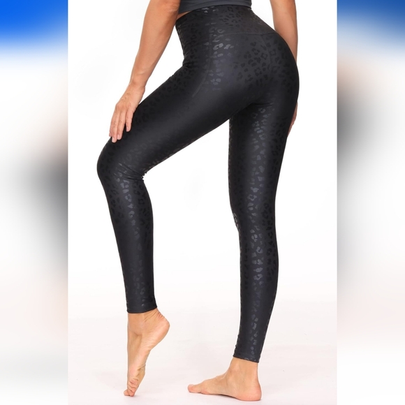 DRAGON FIT Women's Leggings High Waist Tummy Control Yoga Pants with Pockets - Picture 5 of 7